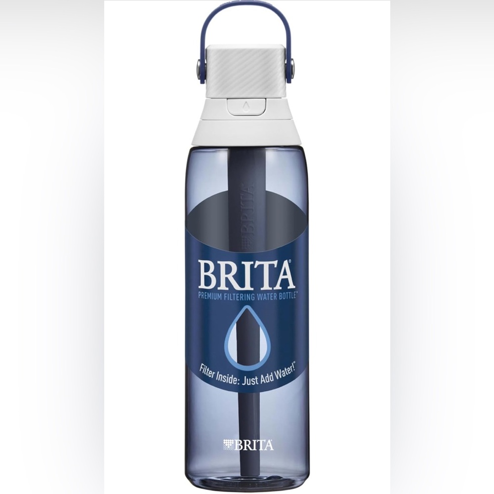 NEW: BRITA-  Premium Filtering Water Bottle - Blue, 26oz